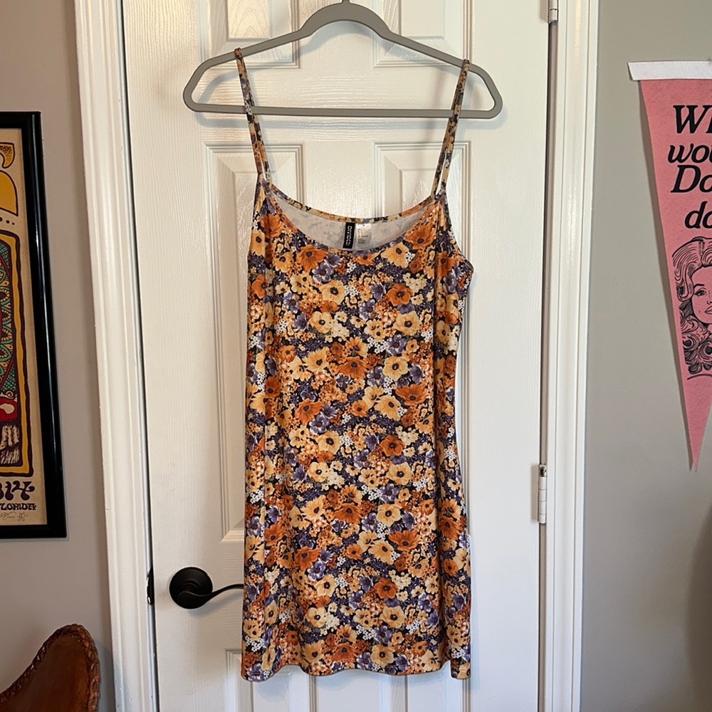 Colorful Floral Mini Dress